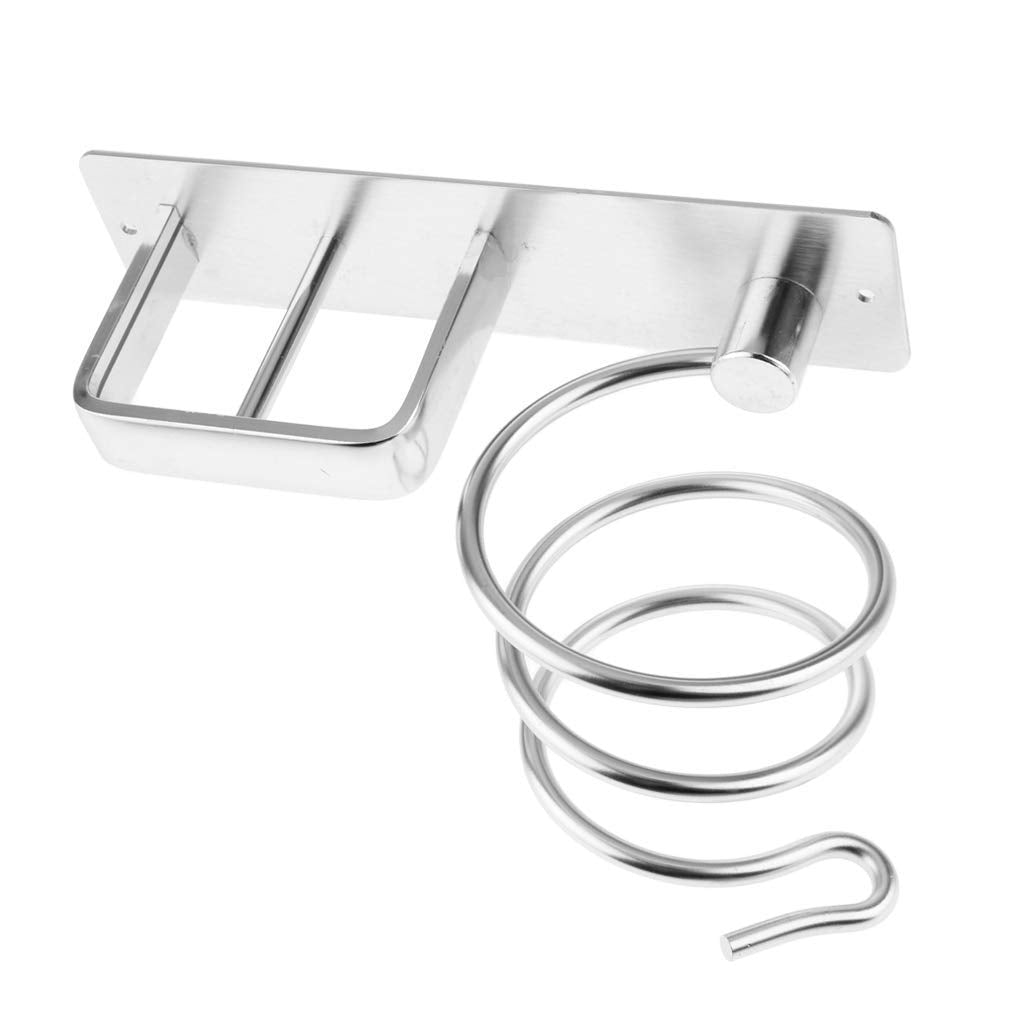 HASTHIP Professional Wall Mounted Blow Hair Dryer Holder Shelf Rack Stand Hanger Straightener Organizer with Two Holes Rack HASTHIP Professional Wall Mounted Blow Hair Dryer Holder Shelf Rack Stand Hanger Straightener Organizer with Two Holes Rack